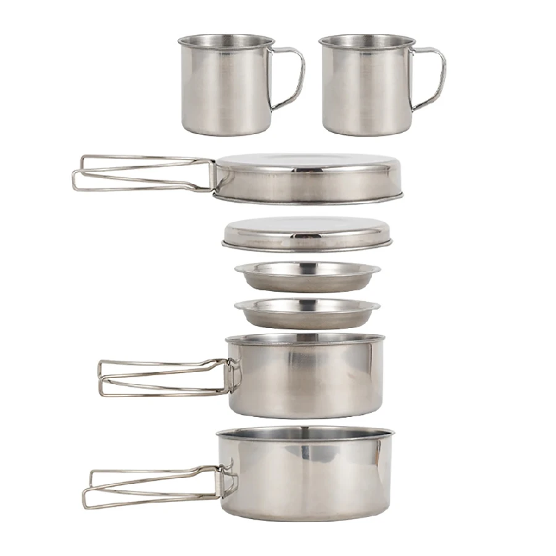 Camping Cooking Kit - 8 Buah/Set Peralatan Masak Berkemah Set