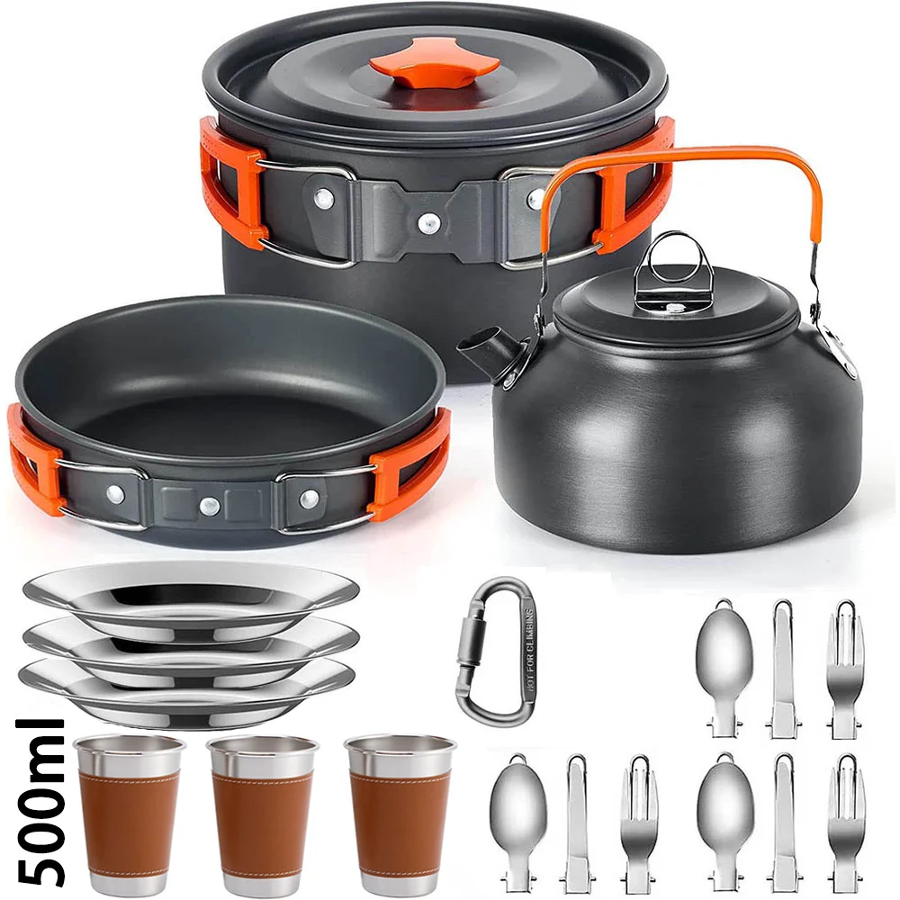 Camping Cooking Set Non Stick - Set Peralatan Memasak untuk Berkemah Multi
