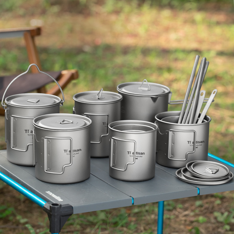 Camping Cooking Kit - Tiartisan cangkir teh kopi portabel, Mug