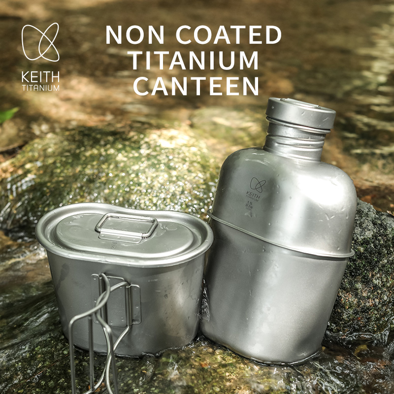 Camping Cooking Kit - KEITH Perlengkapan Kantin Titanium Murni, Set
