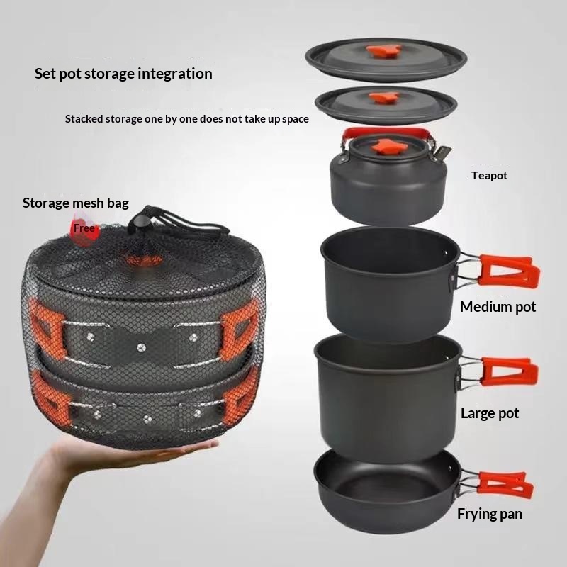Camping Cooking Essentials - Peralatan Masak Camping Aluminium Portabel Ringan