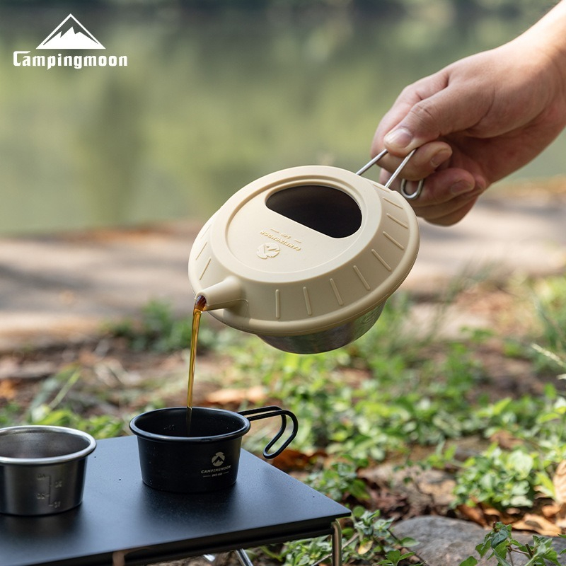 Camping Cooking Dishes - Tutup panci silikon tingkat makanan CAMPINGMOON