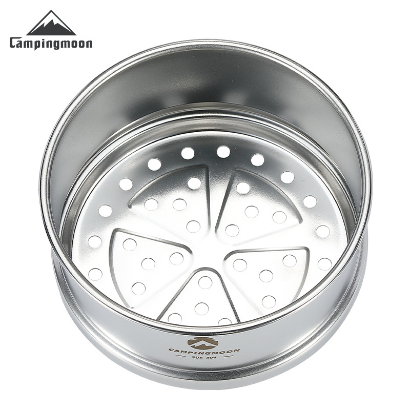 Camping Cooking Dishes - CAMPINGMOON Set Mangkuk Camping Portabel Stainless