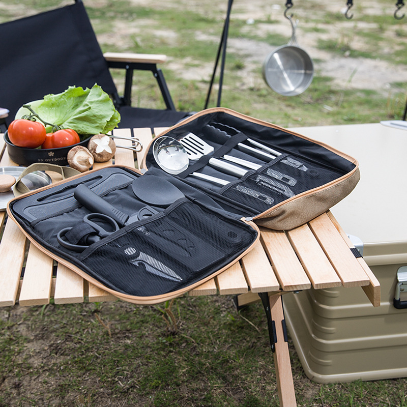 8 Buah Set Peralatan Masak Dap - Camping Cooking Kit ulasan dan harga