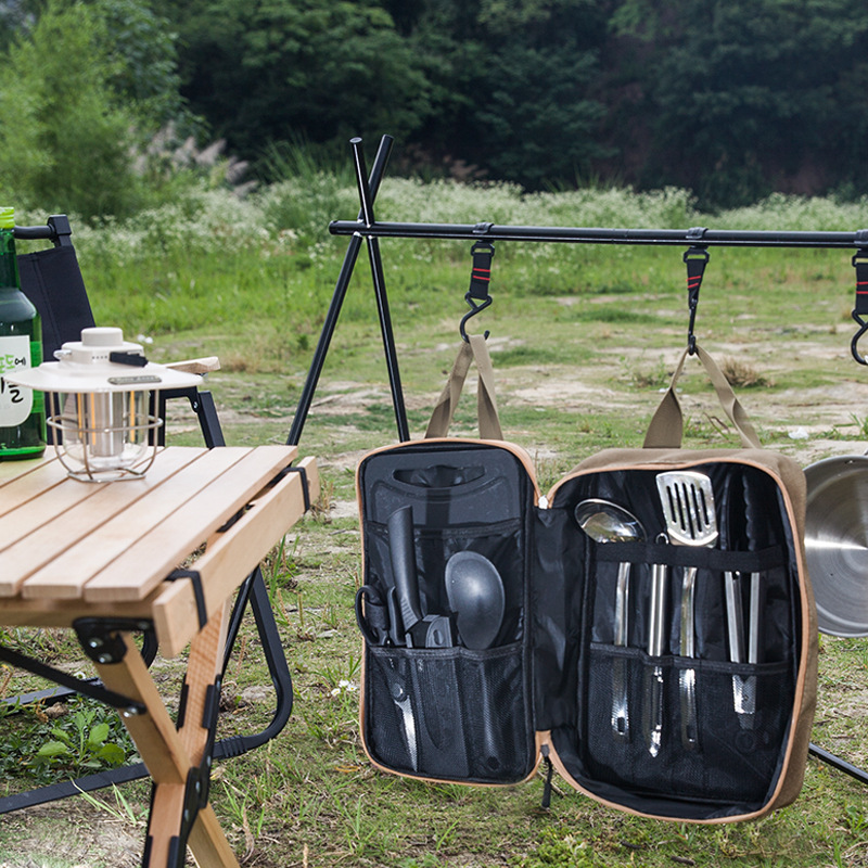 8 Buah Set Peralatan Masak Dap - Camping Cooking Kit ulasan dan harga