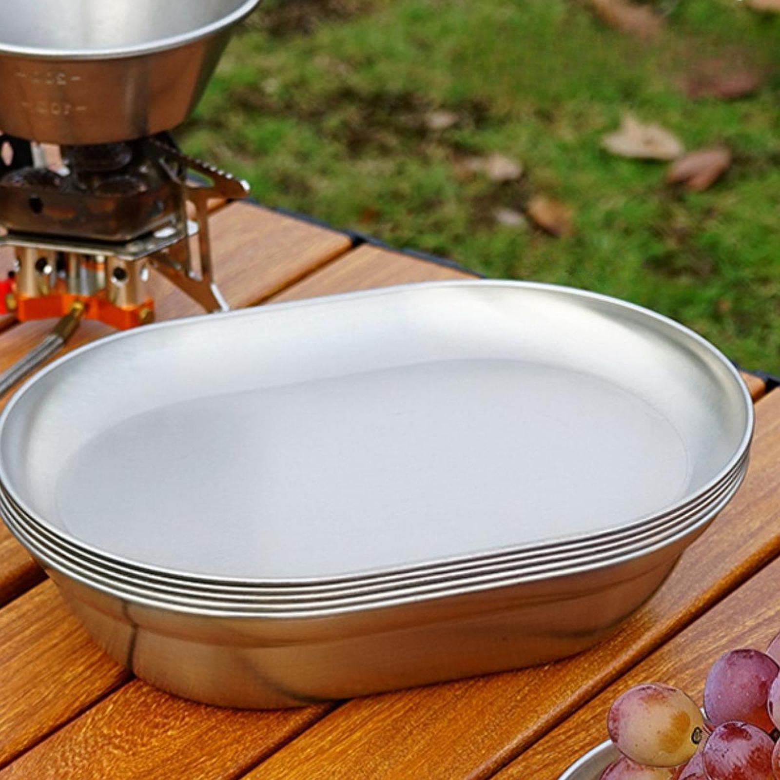 Piring Makan Stainless Steel u - Camping Cooking Dishes ulasan dan harga
