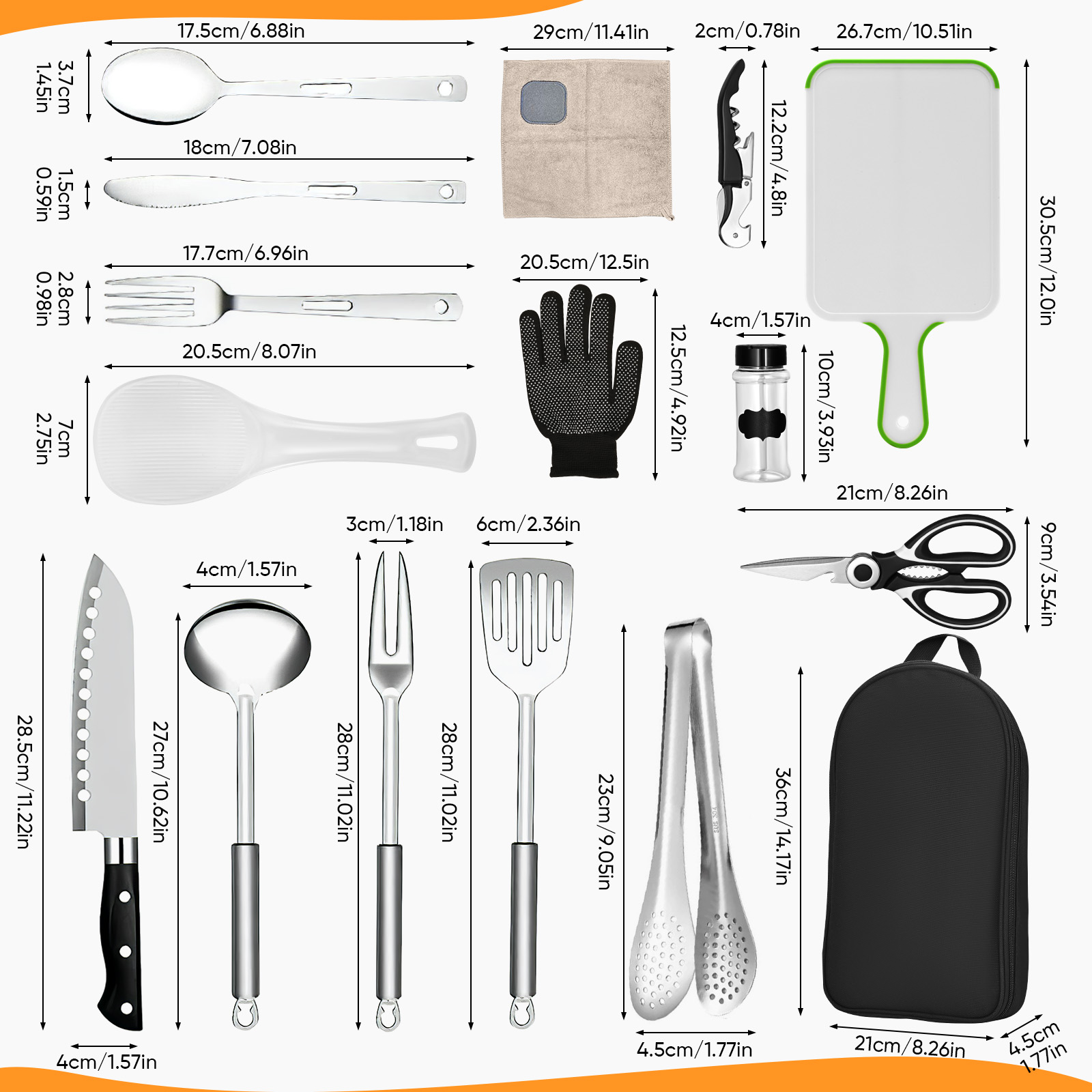16 Buah Set Peralatan Memasak  - Camping Cooking Must Haves ulasan dan harga