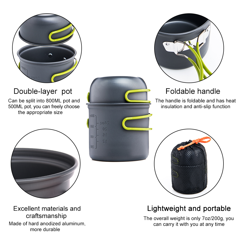 Widesea Peralatan Masak Ultral - Camping Cooking Kit ulasan dan harga