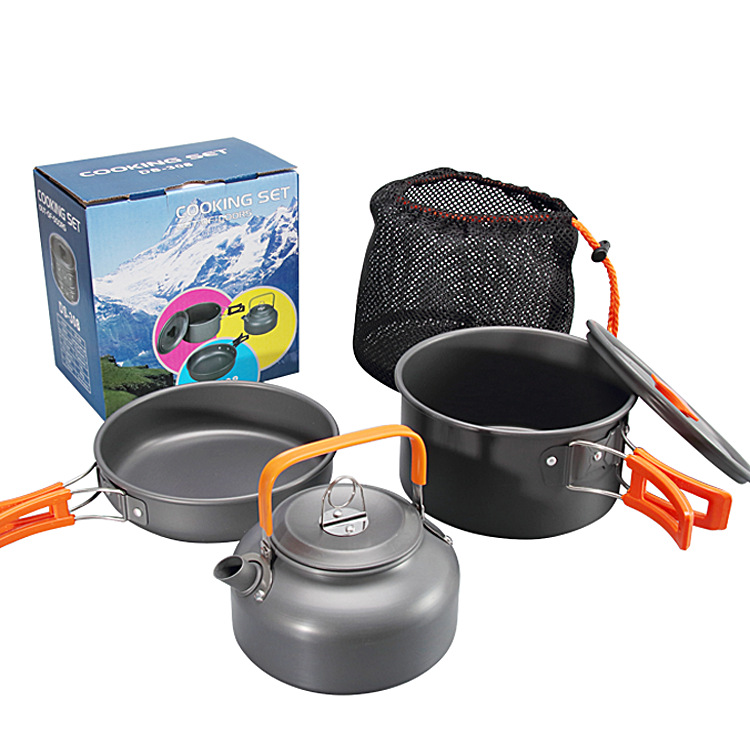 Set peralatan masak berkemah l - Camping Cooking Set Non Stick ulasan dan harga
