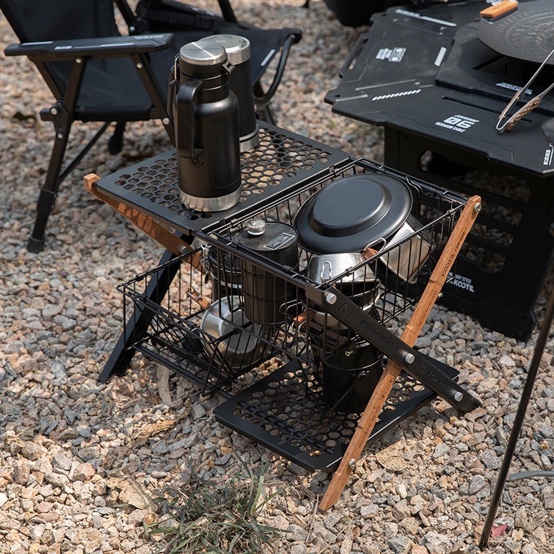 Keranjang Meja Lipat Portabel  - Camping Hiking Cooking ulasan dan harga