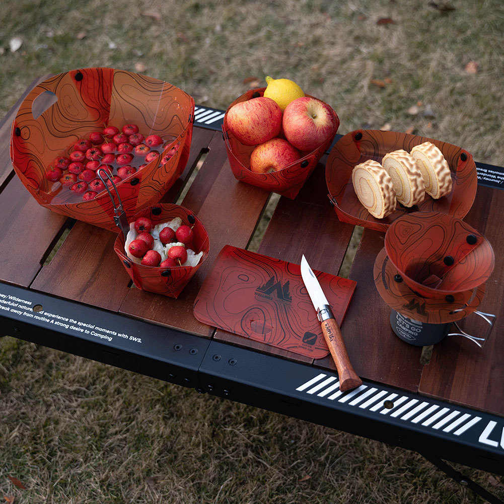 Peralatan Makan Lipat Ringan L - Camping Cooking Kit ulasan dan harga