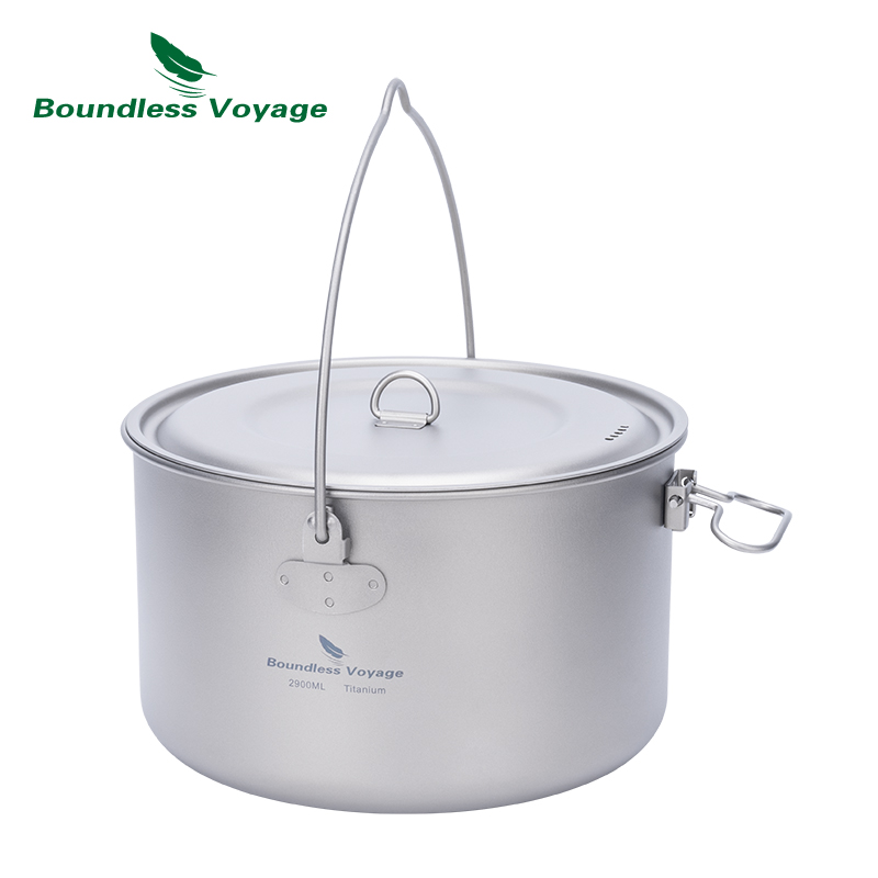 Boundless Voyage panci Titaniu - Camping Cooking Essentials ulasan dan harga