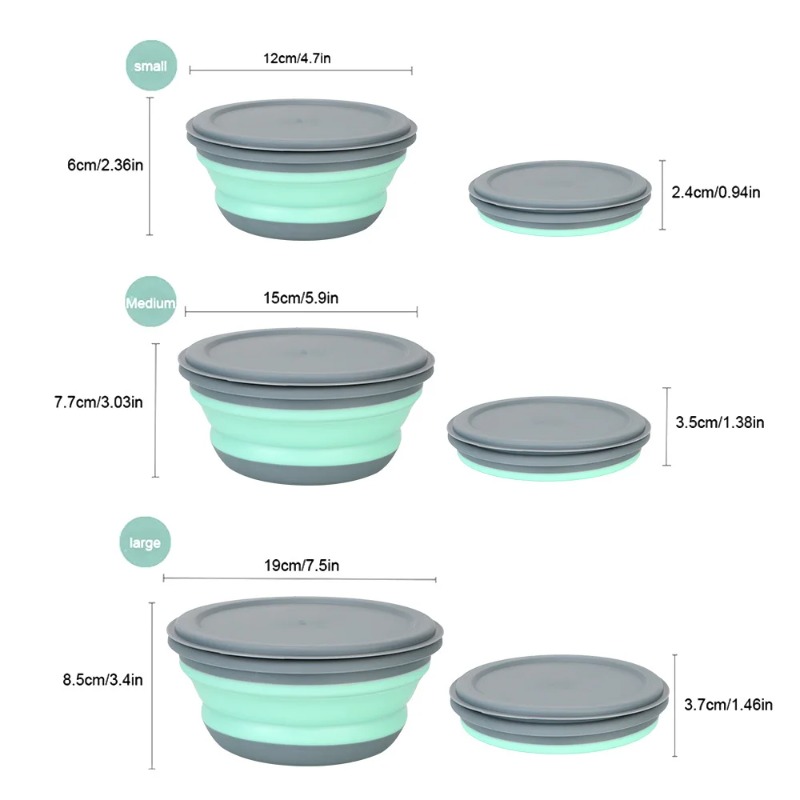 Set Kotak Makan Siang Lipat Si - Camping Cooking Dishes ulasan dan harga
