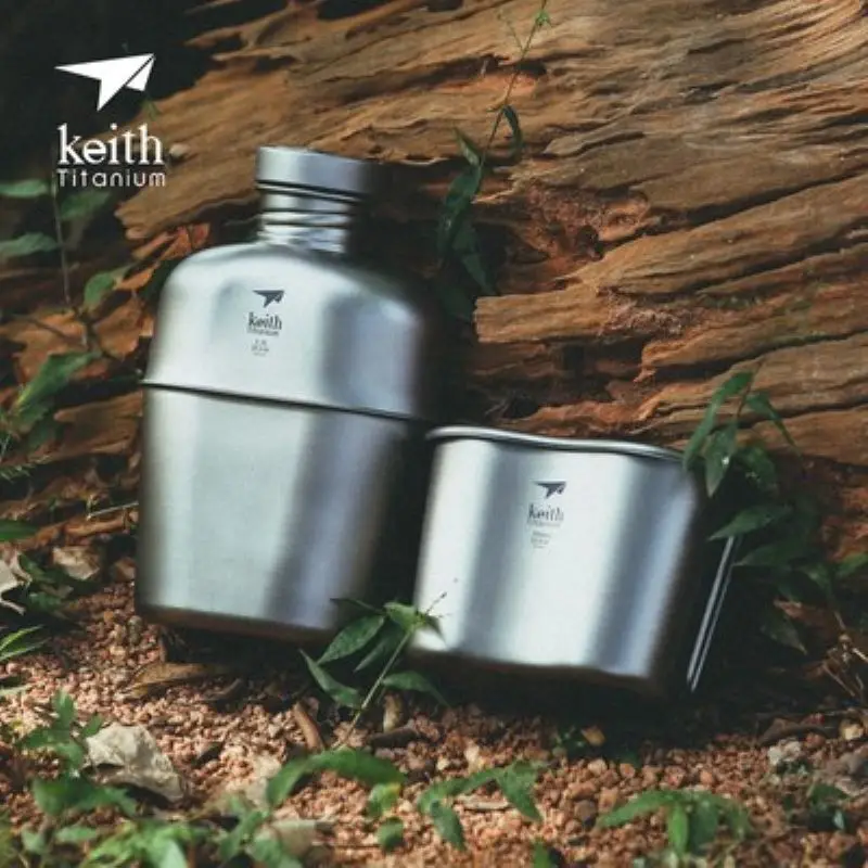 Keith Set botol air Titanium m - Camping Cooking Kit ulasan dan harga