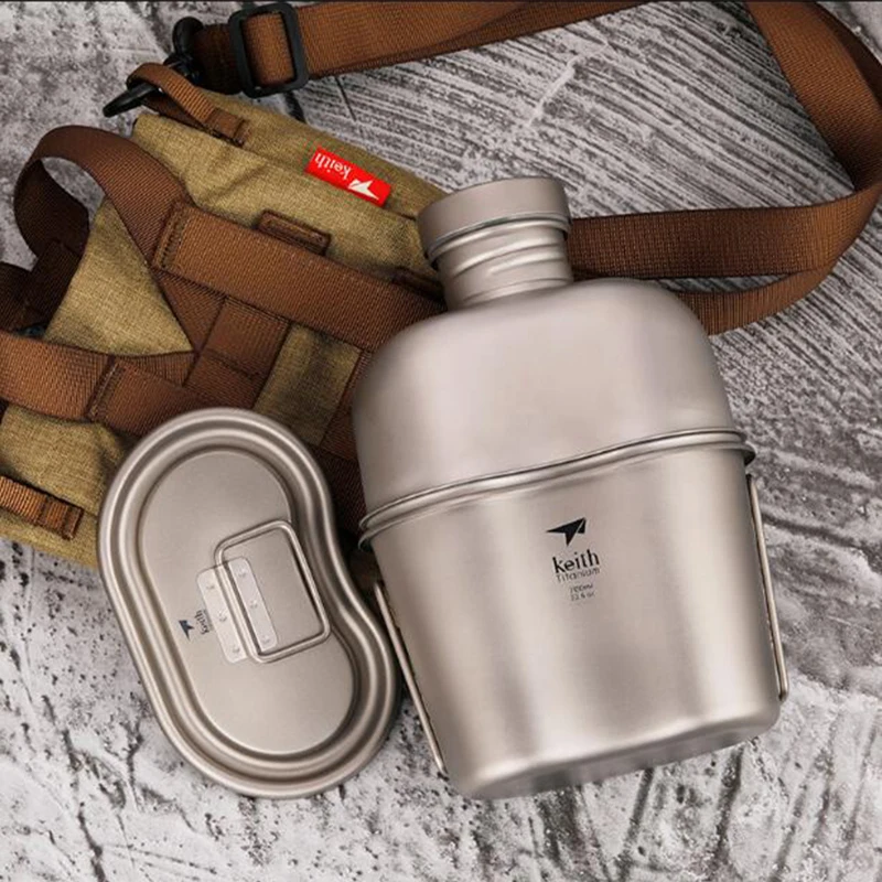 Keith Set botol air Titanium m - Camping Cooking Kit ulasan dan harga