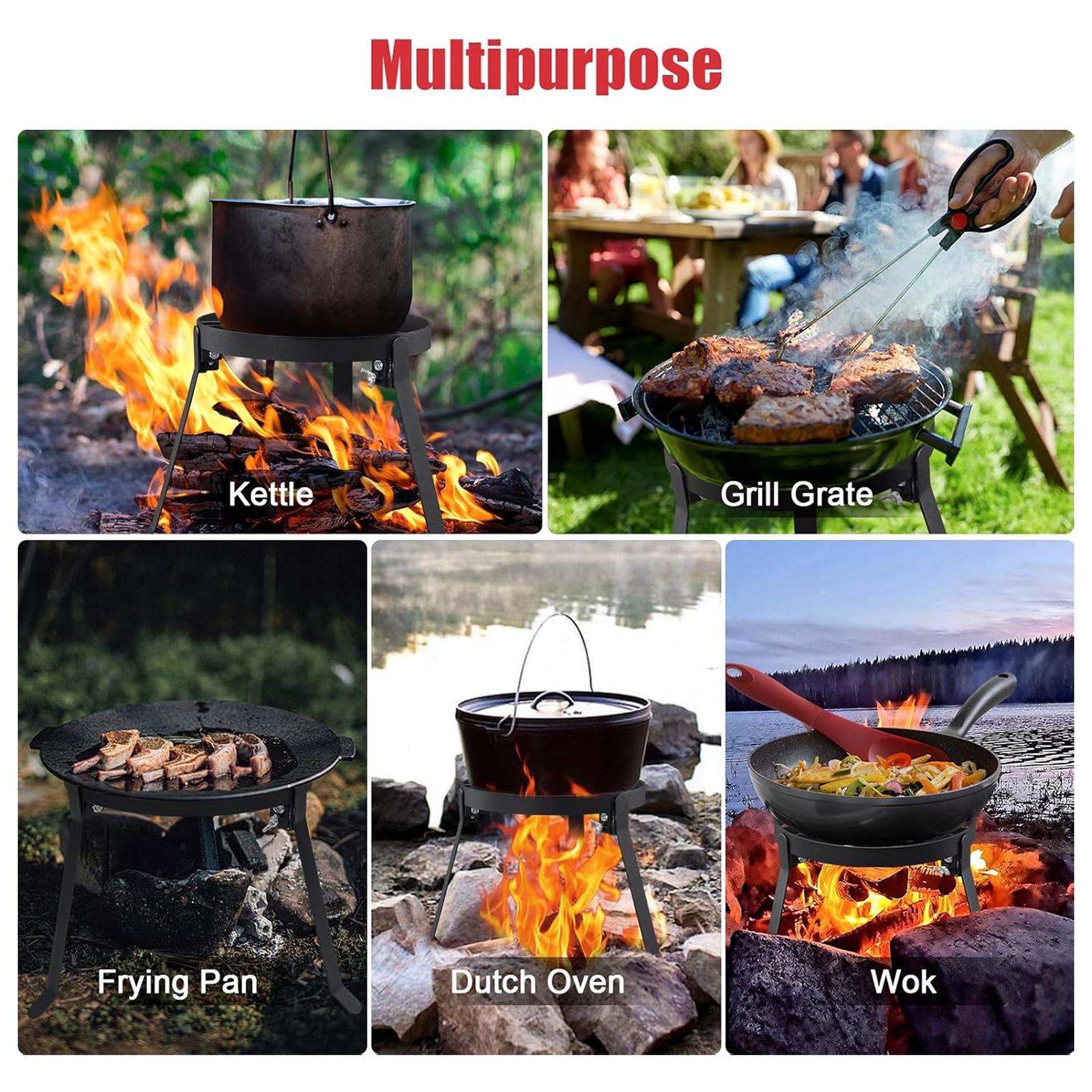 Tripod Besi Lipat untuk Memasa - Camping Hiking Cooking ulasan dan harga