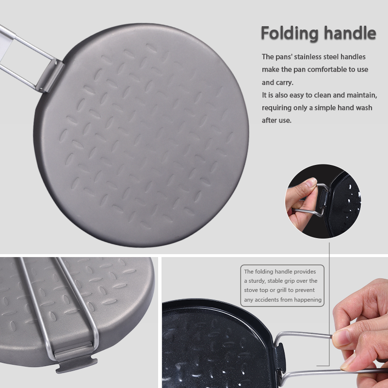 Wajan Antilengket Titanium den - Camping Cooking Set Non Stick ulasan dan harga
