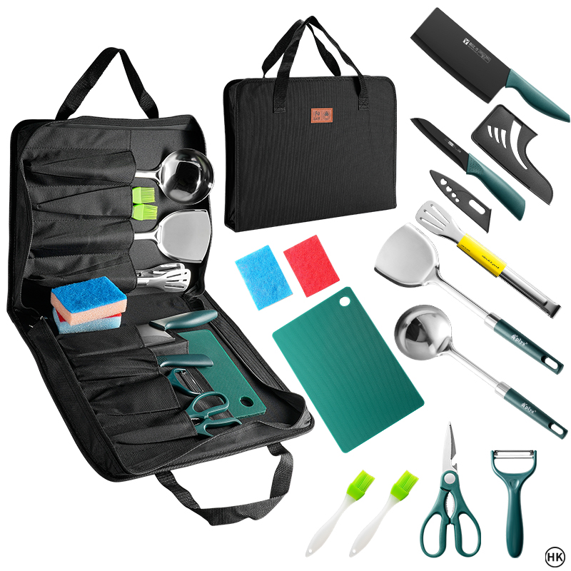 13 Buah Set Memasak Berkemah,  - Camping Cooking Essentials ulasan dan harga