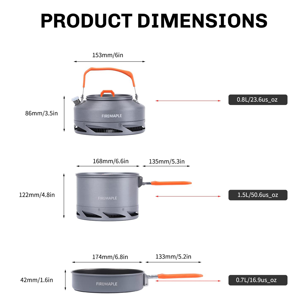 Peralatan Masak Berkemah Maple - Camping Cooking Kit ulasan dan harga