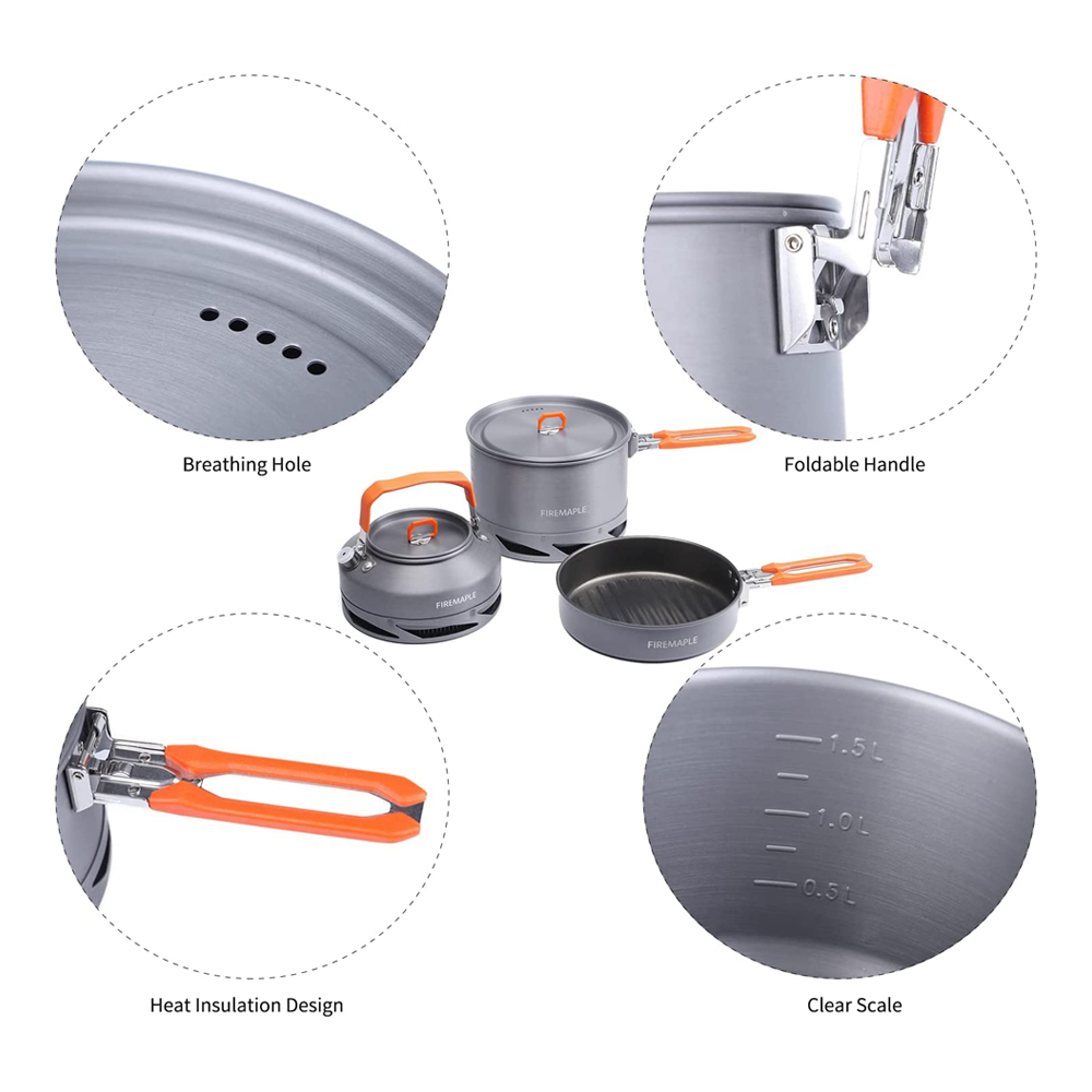 Peralatan Masak Berkemah Maple - Camping Cooking Kit ulasan dan harga