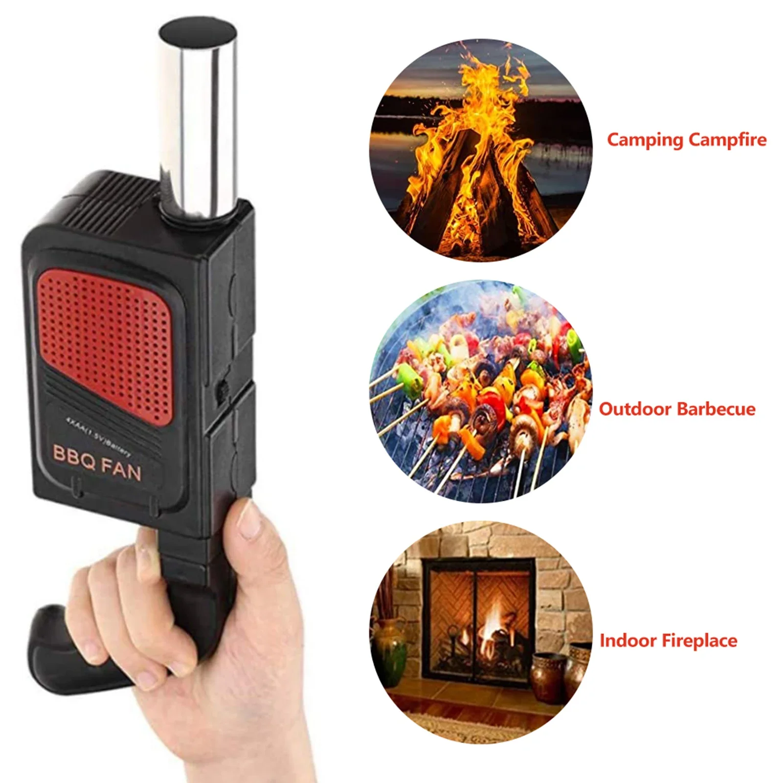 Kipas BBQ Elektrik Genggam Por - Camping Hiking Cooking ulasan dan harga