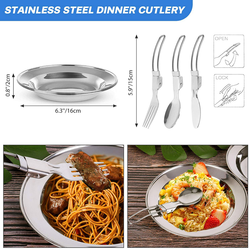 1 Set Peralatan Masak Luar Rua - Camping Cooking Set Non Stick ulasan dan harga